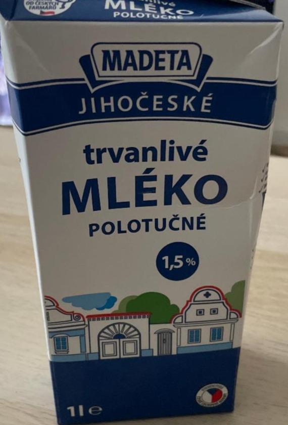 Фото - Mléko trvanlivé polotučné 1.5% Madeta