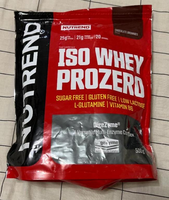 Фото - Iso whey prozero chocolate brownies (čokoládové brownies) Nutrend