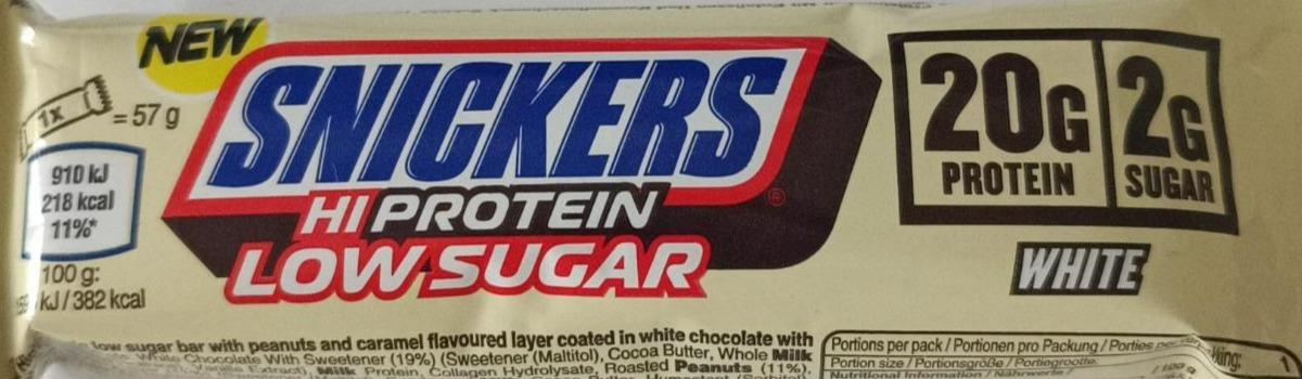 Фото - HiProtein low sugar white Snickers