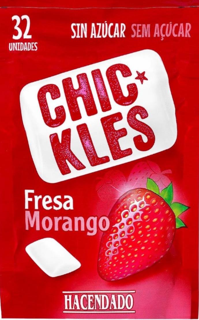 Фото - жевательная резинка Клубника Chic Kles Fresa Morango Hacendado