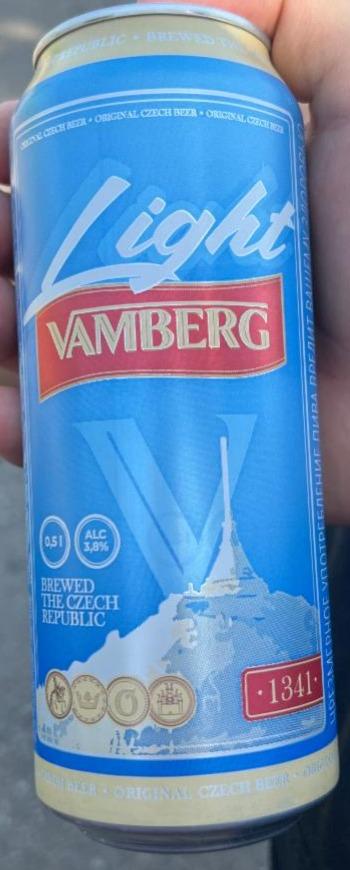 Фото - Пиво светлое фильтрованное пастеризованное Vamberg Light