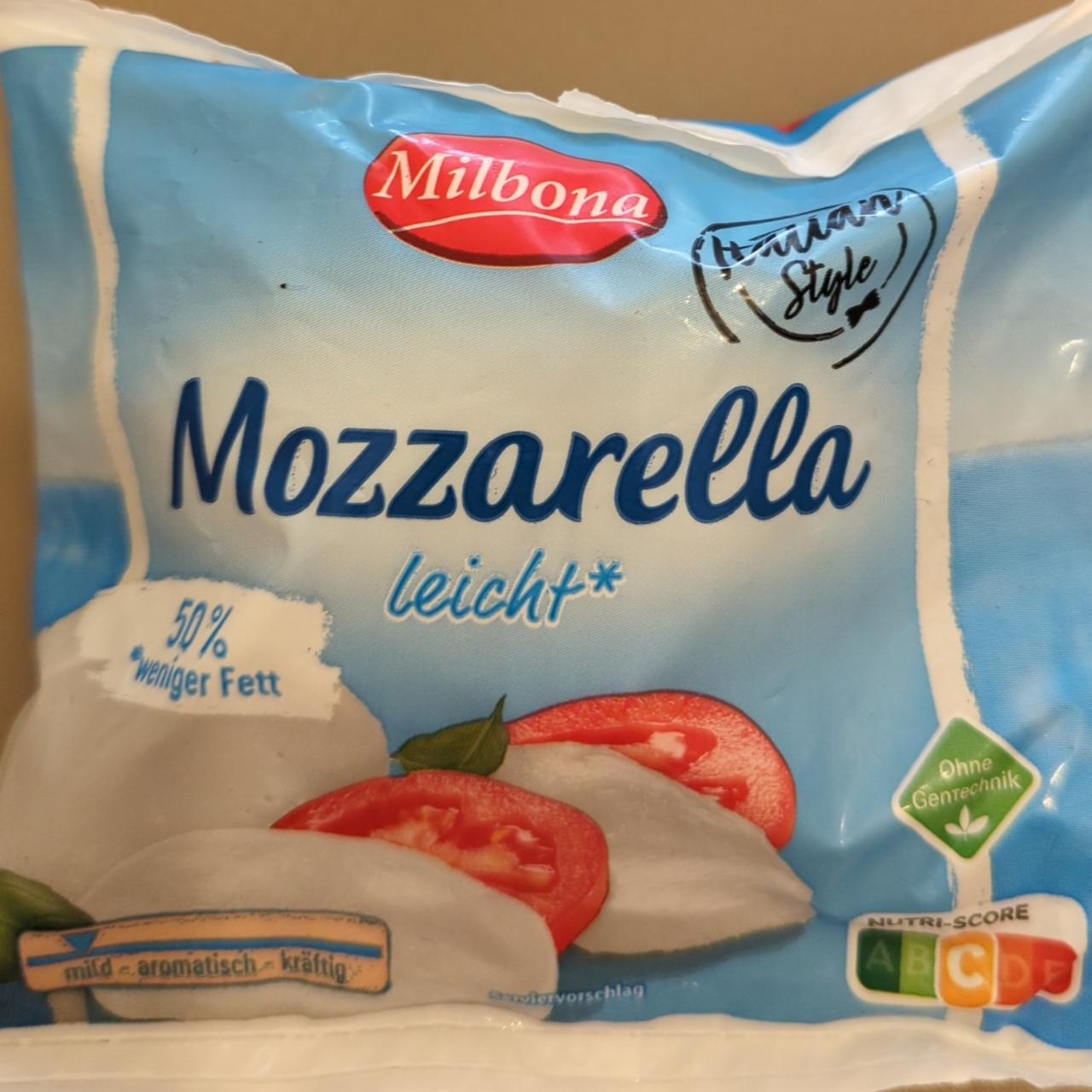 Фото - Mozzarella leicht Milbona