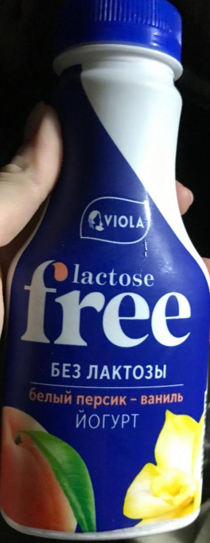 Фото - Йогурт без лактозы белый персик-ваниль lactose free Viola