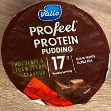 Фото - Profeel protein pudding chocolate strawberry Valio