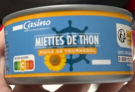 Фото - Miettes de thon huile de tournesol Casino