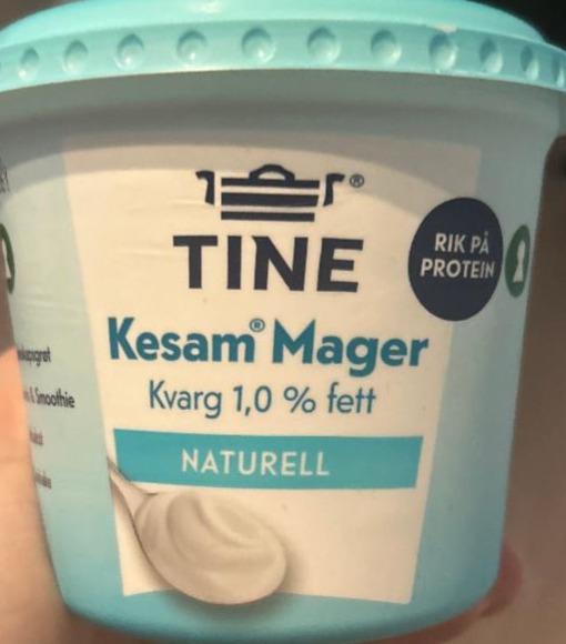 Фото - Kesam Mager Kvarg 1% fett Naturell Tine