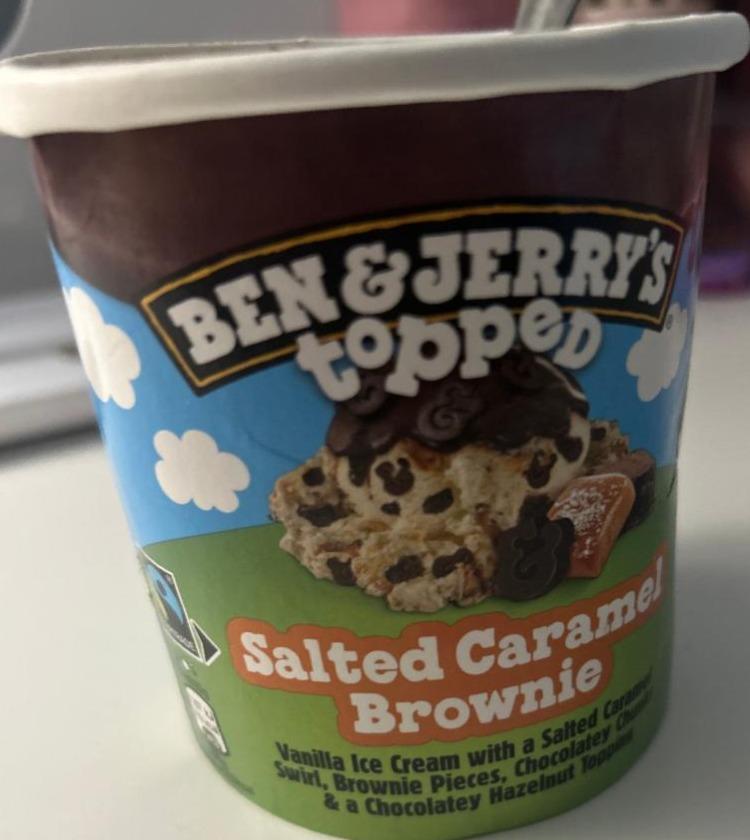 Фото - Topped salted caramel brownie Ben&Jerry's