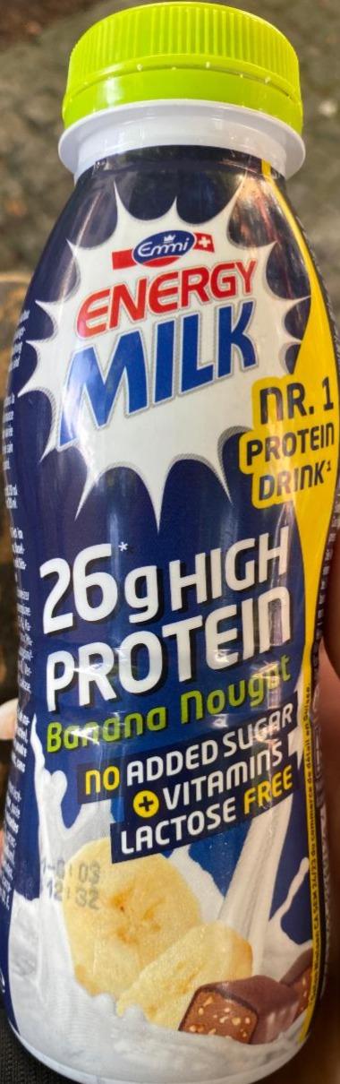 Фото - Energy milk high protein banana nougat Emmi