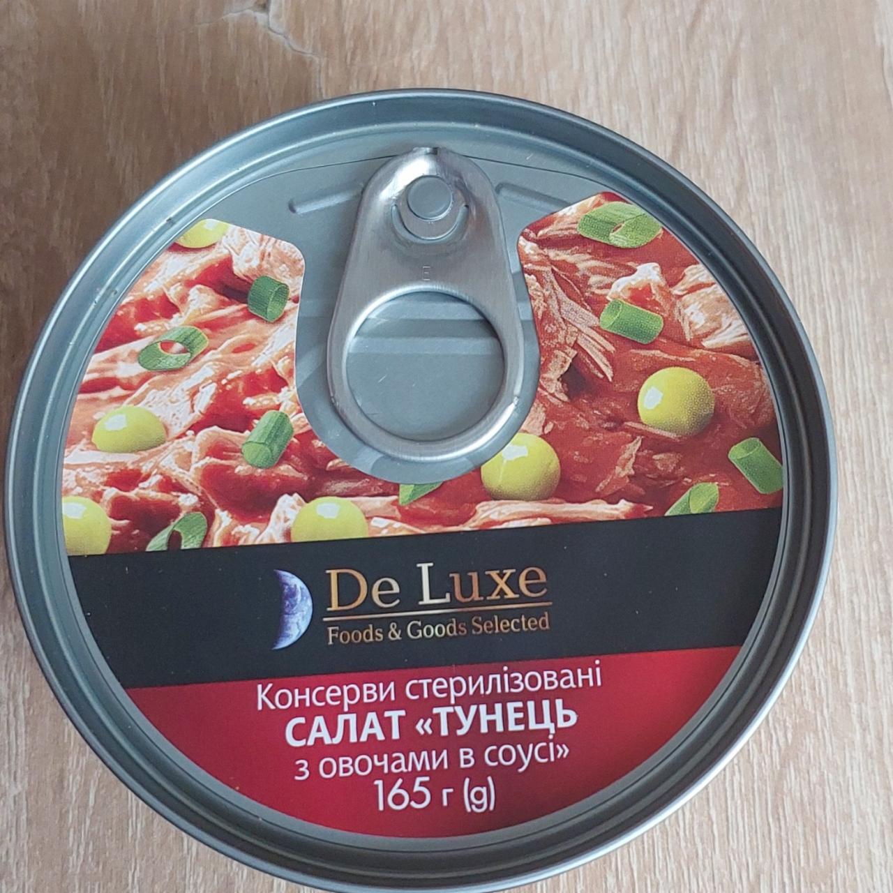 Фото - Салат тунец с овощами в соусе DeLuxe Foods&Goods Selected