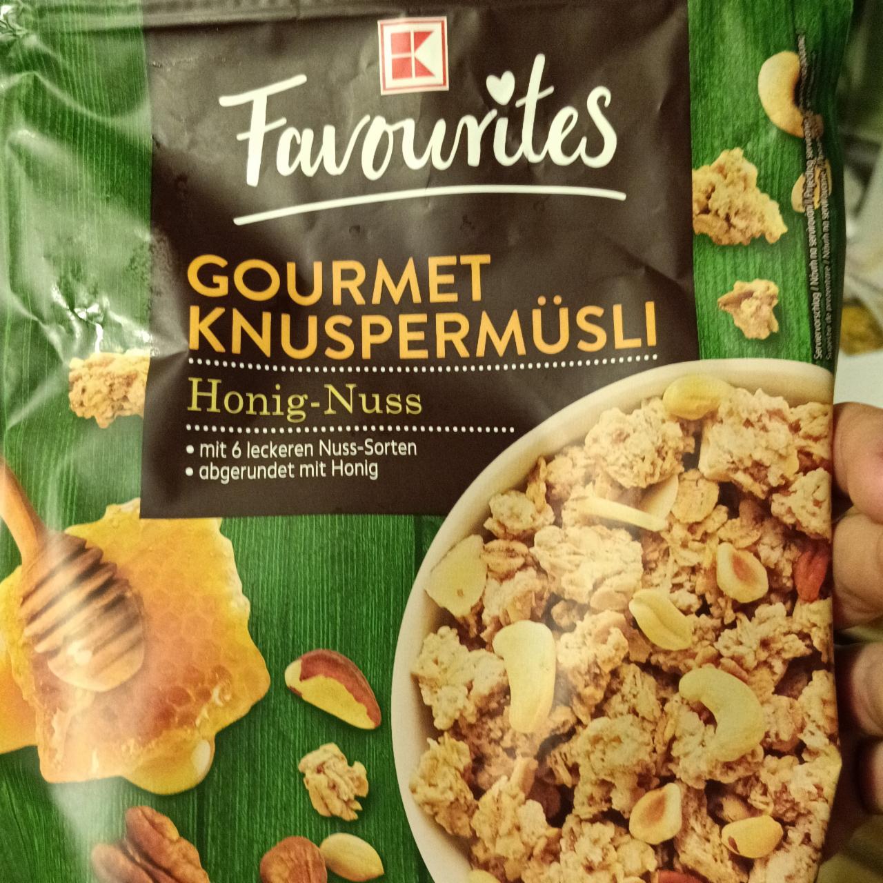 Фото - Gourmet Knuspermüsli Honig-Nuss K-Favourites