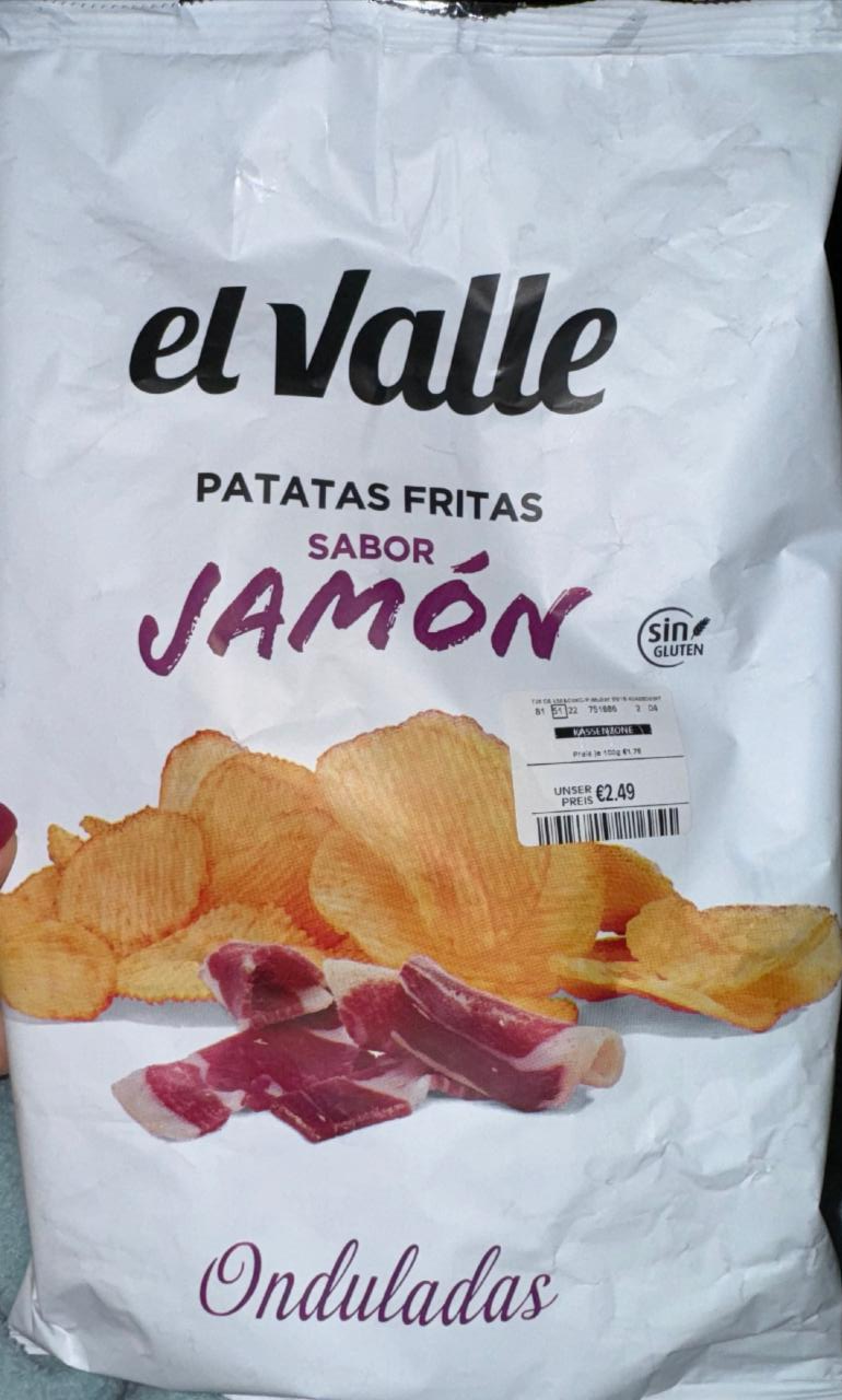 Фото - Patatas fritas sabor jamon El Valle