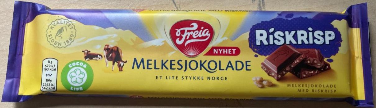 Фото - Melkesjokolade med riskrisp Freia