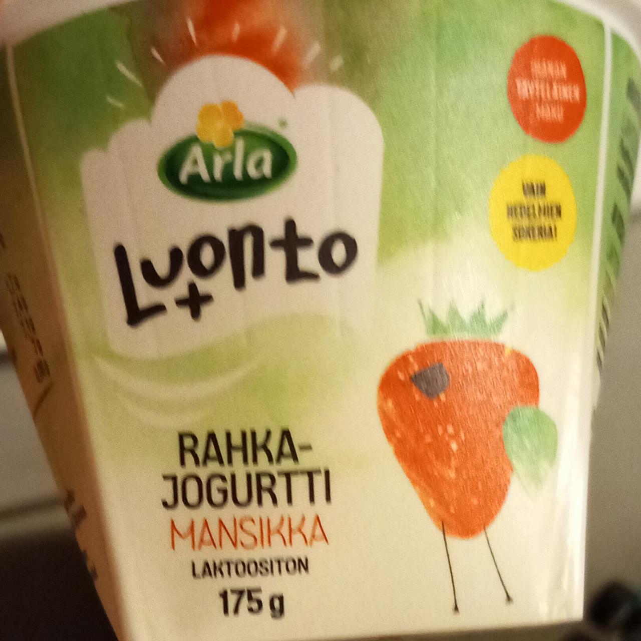 Фото - Luonto+ rahka-jogurtti mansikka laktoositon Arla