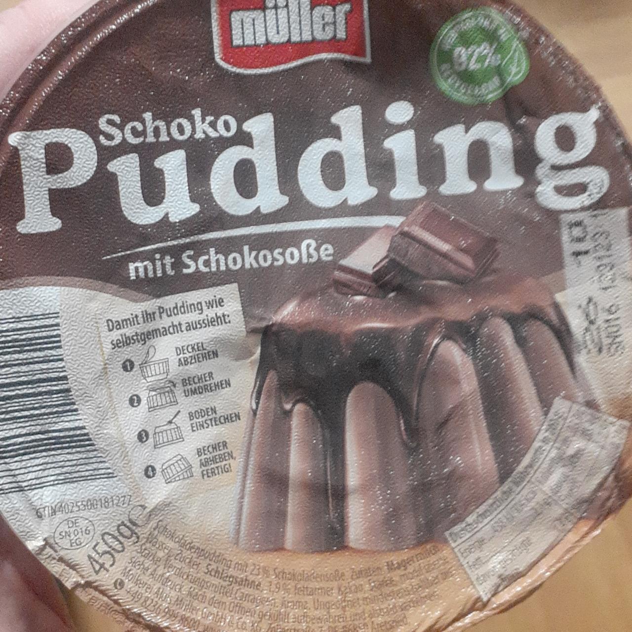 Фото - Pudding schoko mit schokosobe 92% Müller