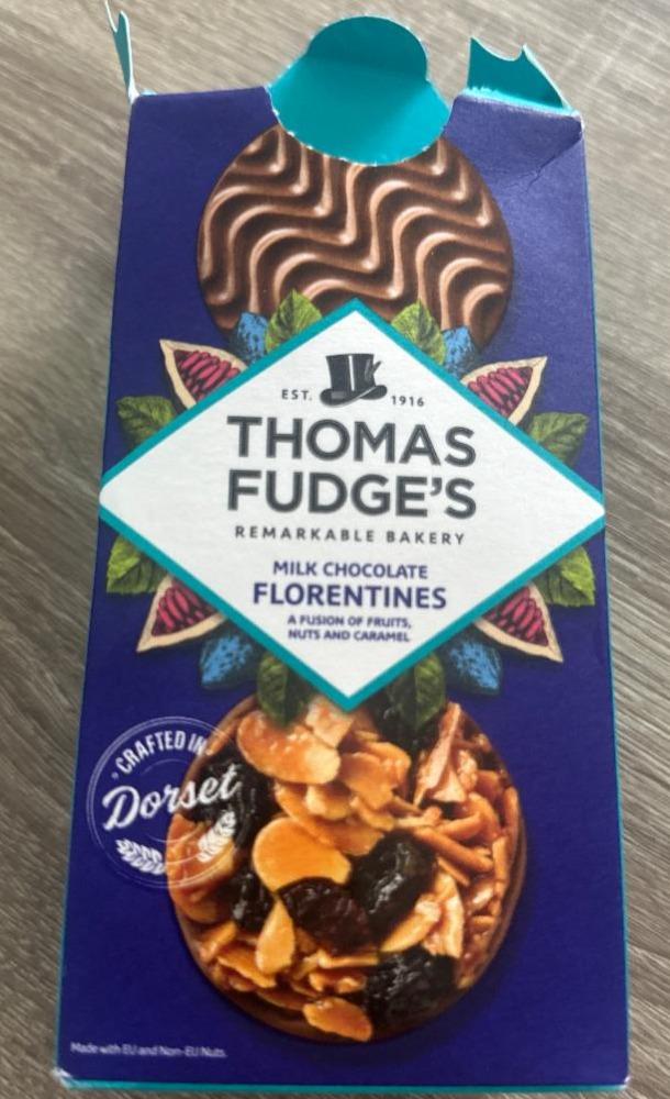 Фото - Milk chocolate florentines Thomas Fudge's