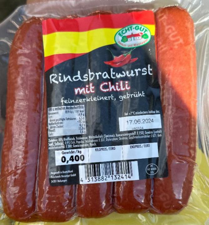 Фото - Rindsbratwurst mit chili Echt-gut