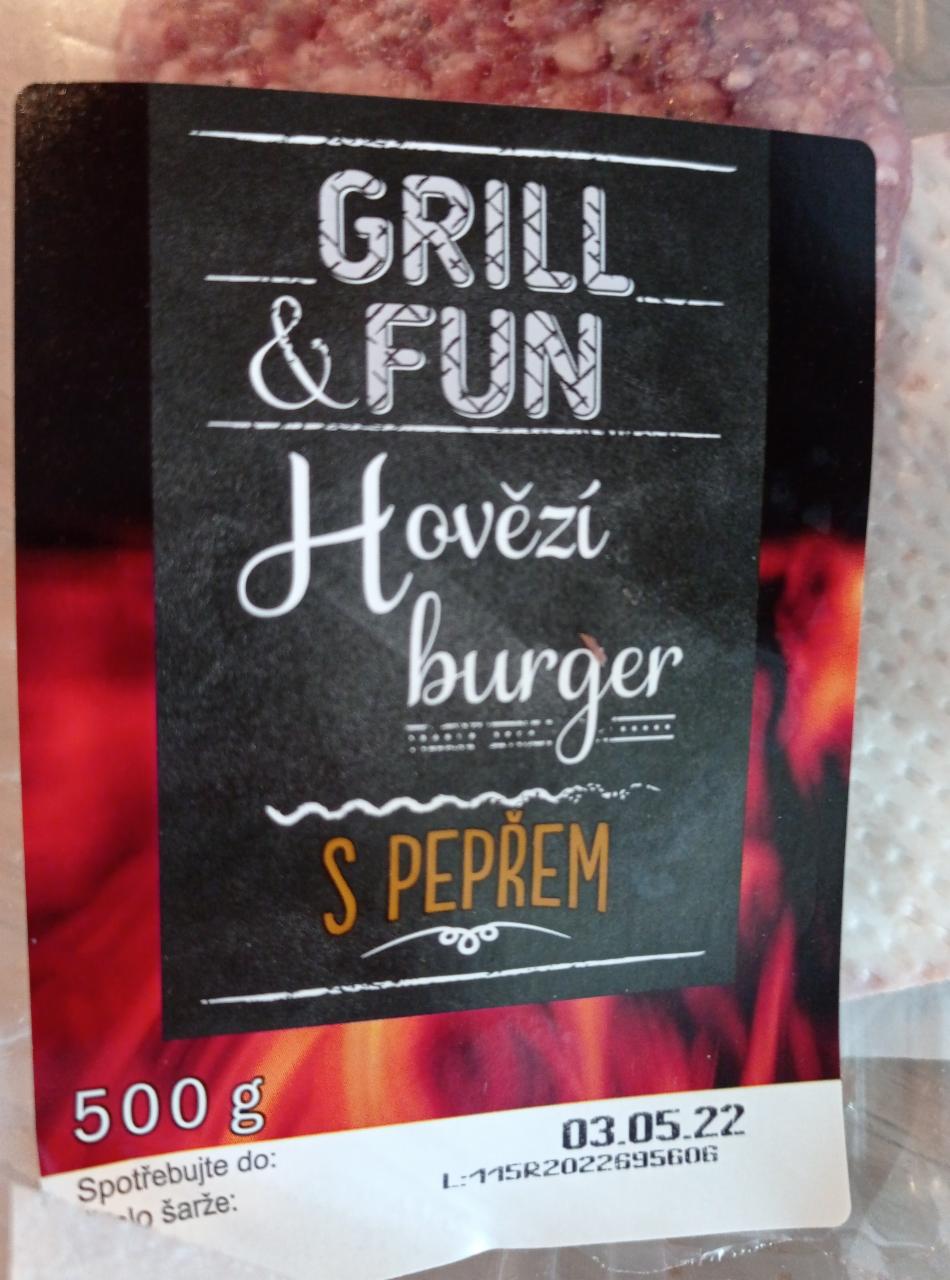 Фото - Hovězí burger s pepřem Grill & Fun