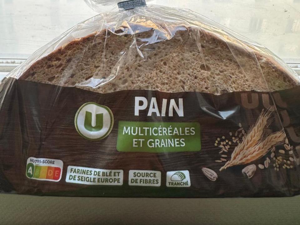 Фото - Pain multicrereales et graines tranche Monoprix Gourmet