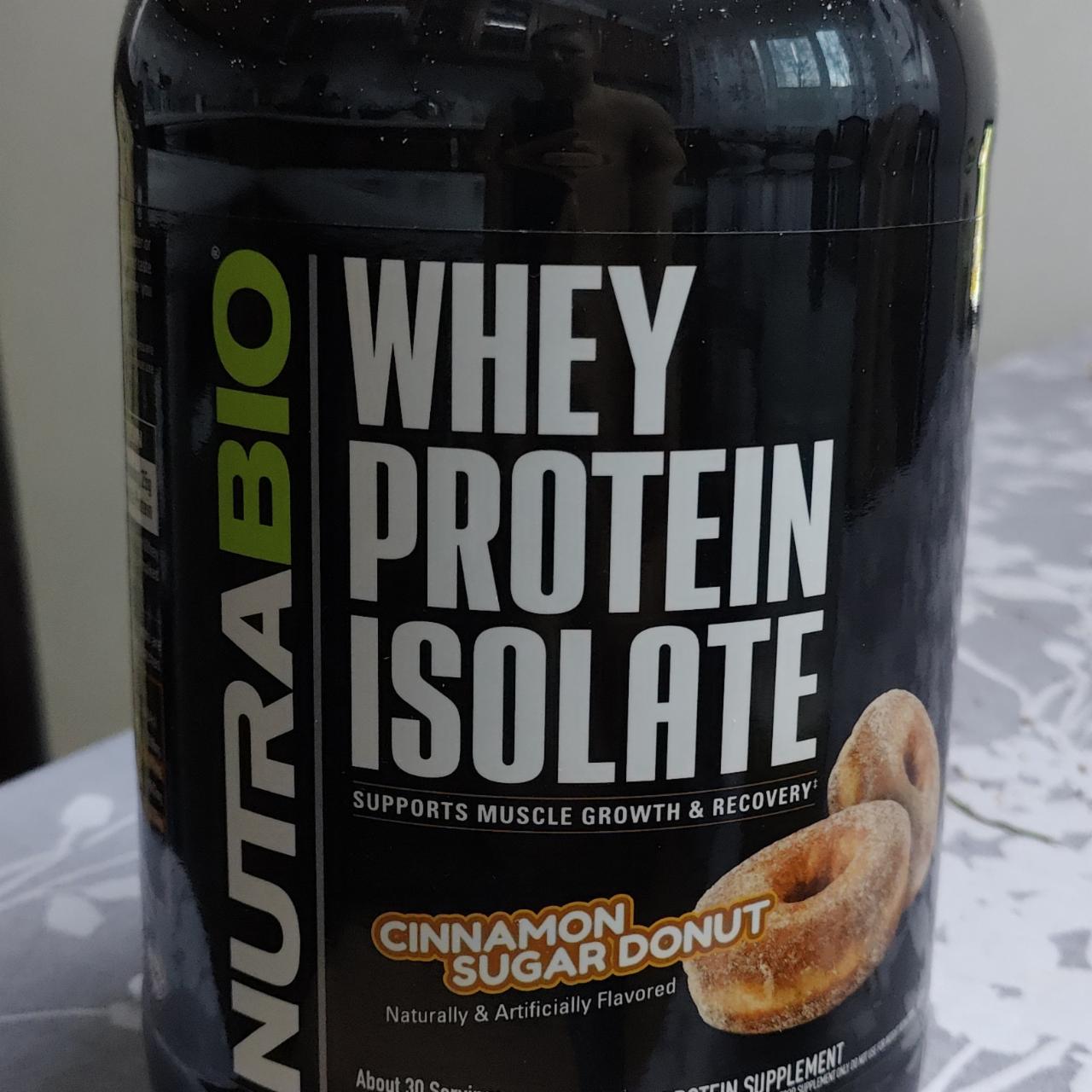 Фото - Whey protein isolate cinnamon sugar donut NutraBio