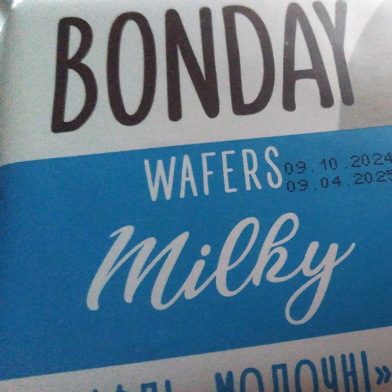 Фото - Wafers молочные bonday Milky