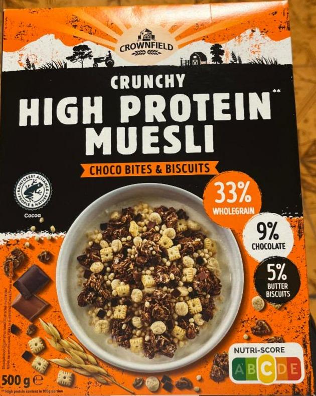 Фото - Crunchy high protein muesli choco bitea & biscuits Crownfield