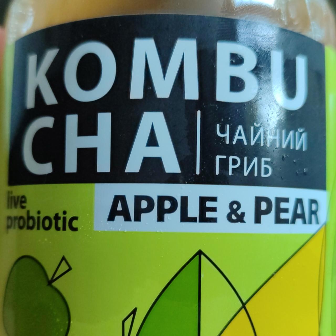 Фото - Напиток брожения фильтрованный непастеризованный Kombucha apple&pear Vit-Fit