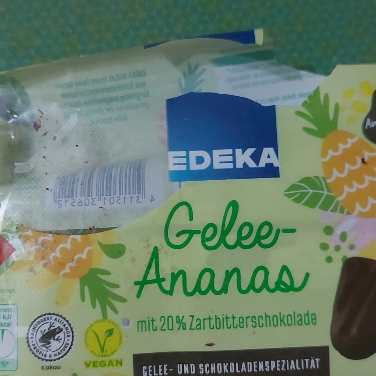 Фото - Gelee-Ananas mit 20% Zartbitterschokolade Edeka