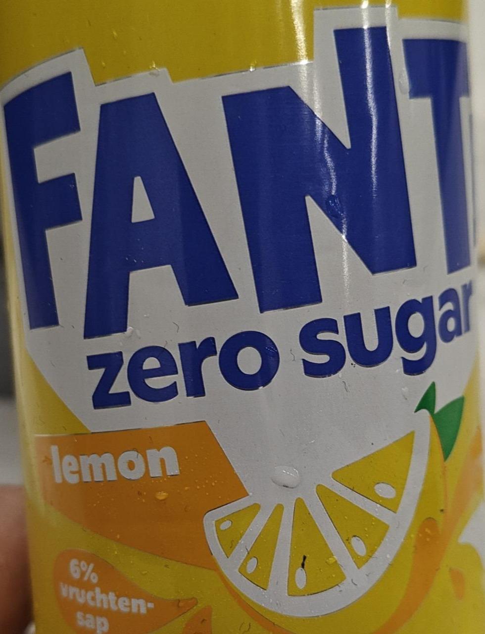 Фото - Frisdrank met citroensap fanta zero sugar lemon Fanta