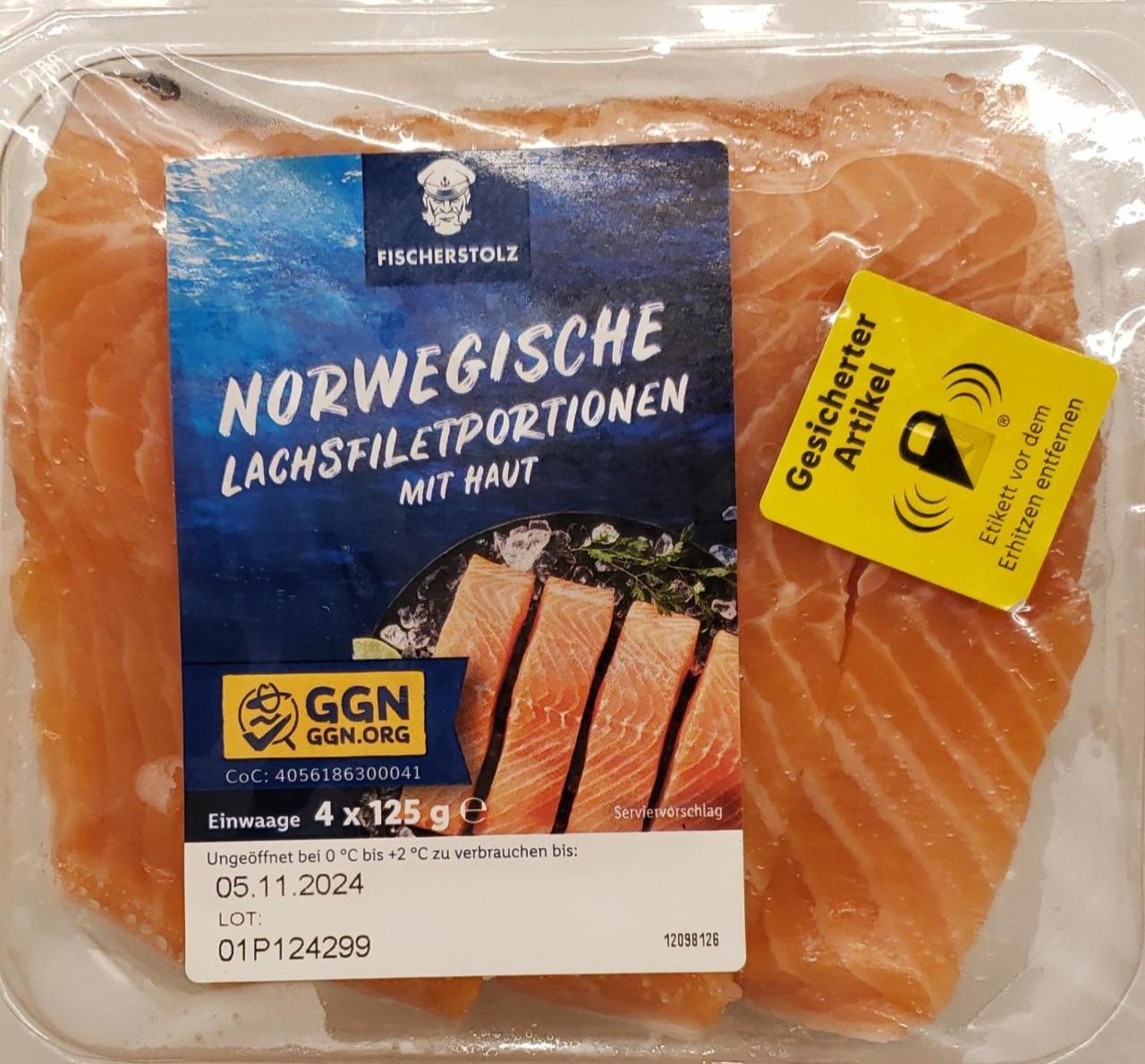 Фото - Norwegische lachsfiletportionen mit haut Fischerstolz