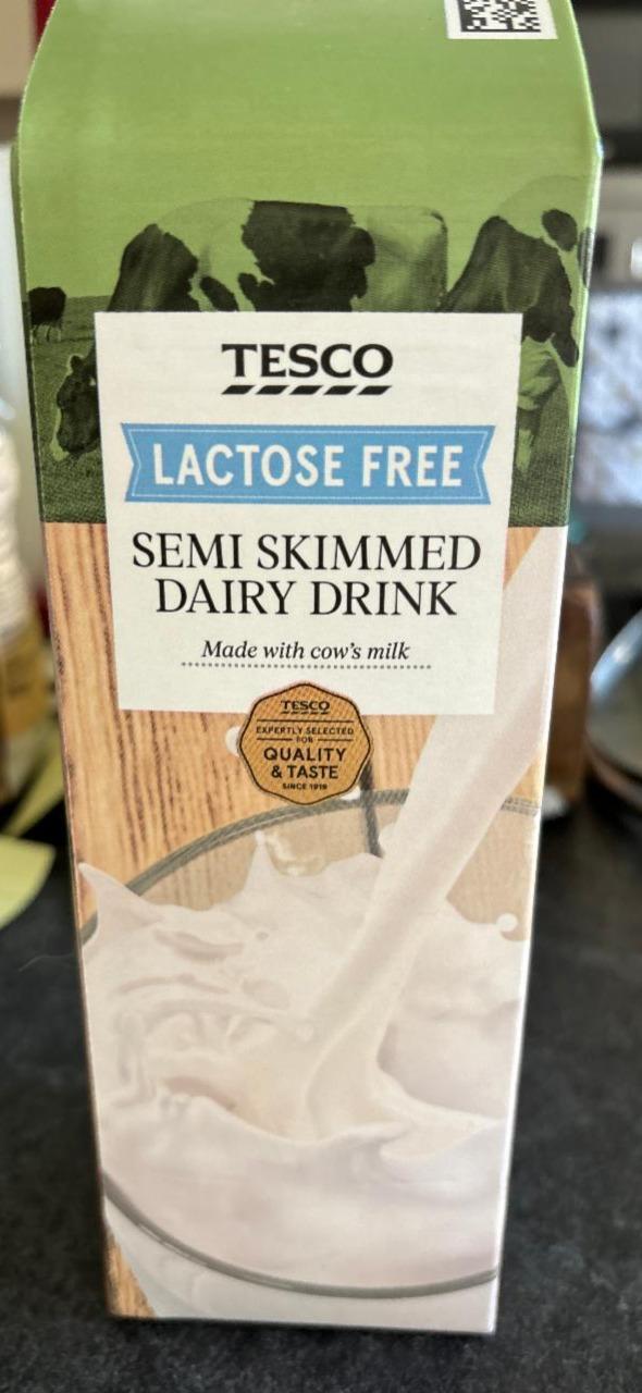 Фото - Semi skimmed dairy Milk lactose free Tesco