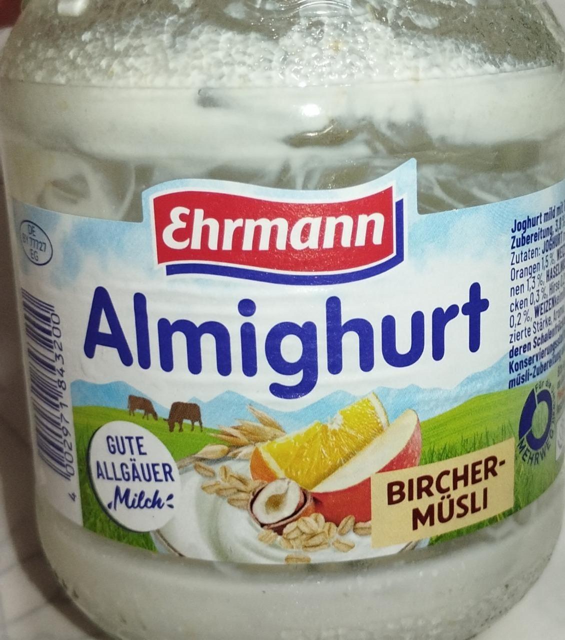 Фото - Almighurt bicher-müsli Ehrmann