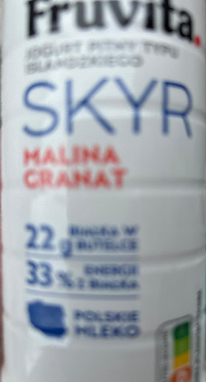 Фото - Skyr malina granat FruVita