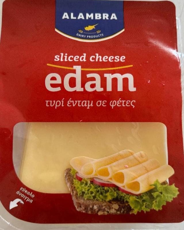 Фото - Sliced cheeese Edam Alambra