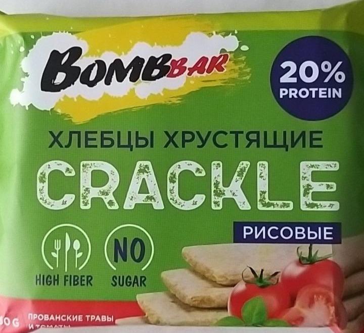 Фото - CRACKLE хлебцы рисовые BOMBBAR