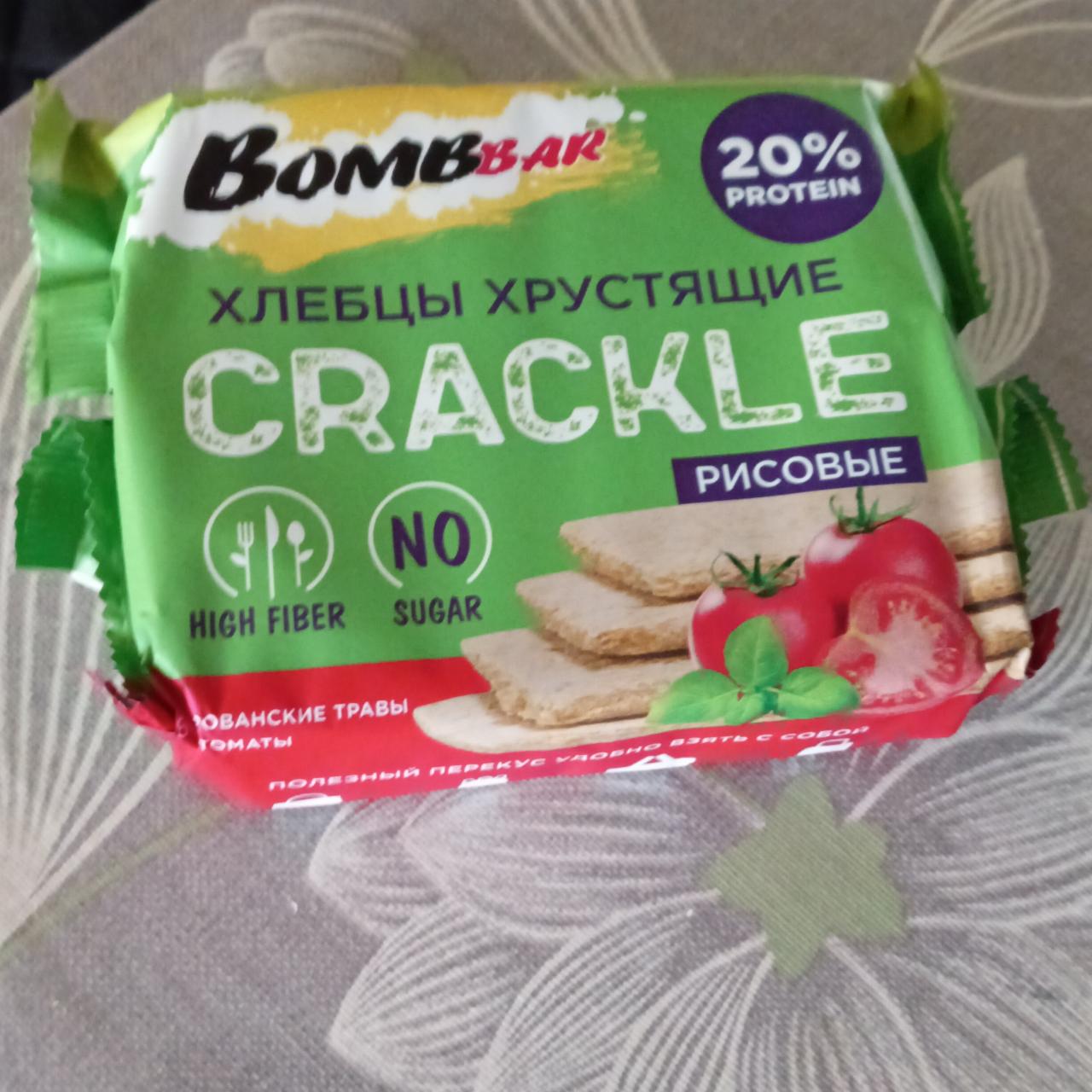 Фото - CRACKLE хлебцы рисовые BOMBBAR