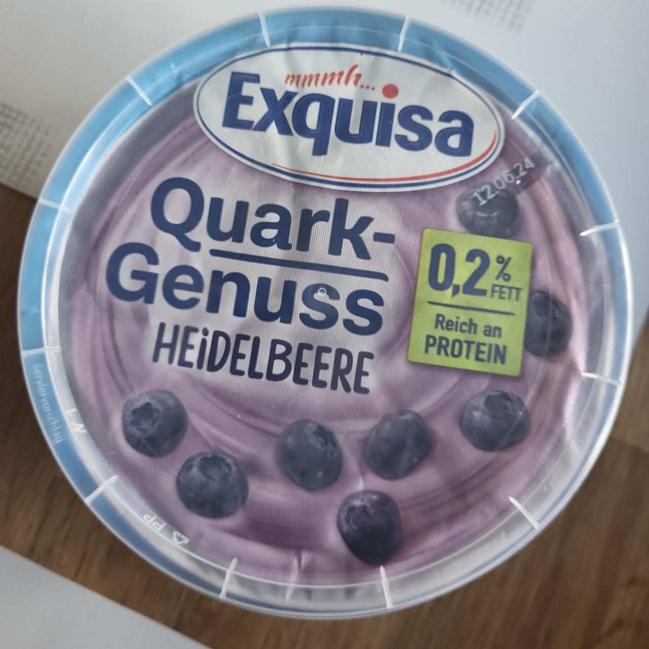 Фото - Quark genuss heidelbeere 0.2% Exquisa