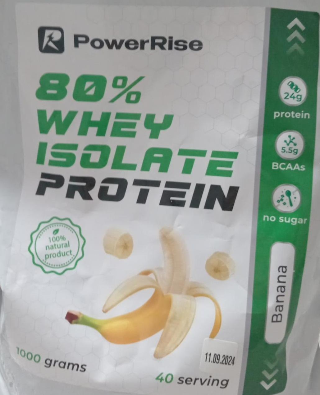 Фото - Whey isolate protein banana flavour PowerRise