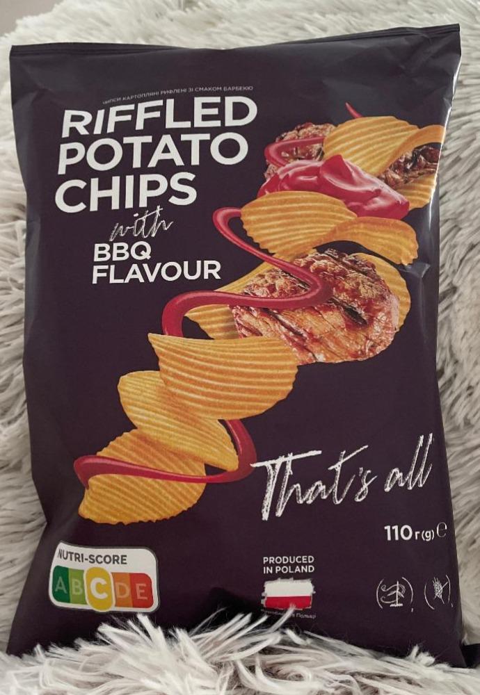 Фото - Riffled potato chips with bbq flavour Премія