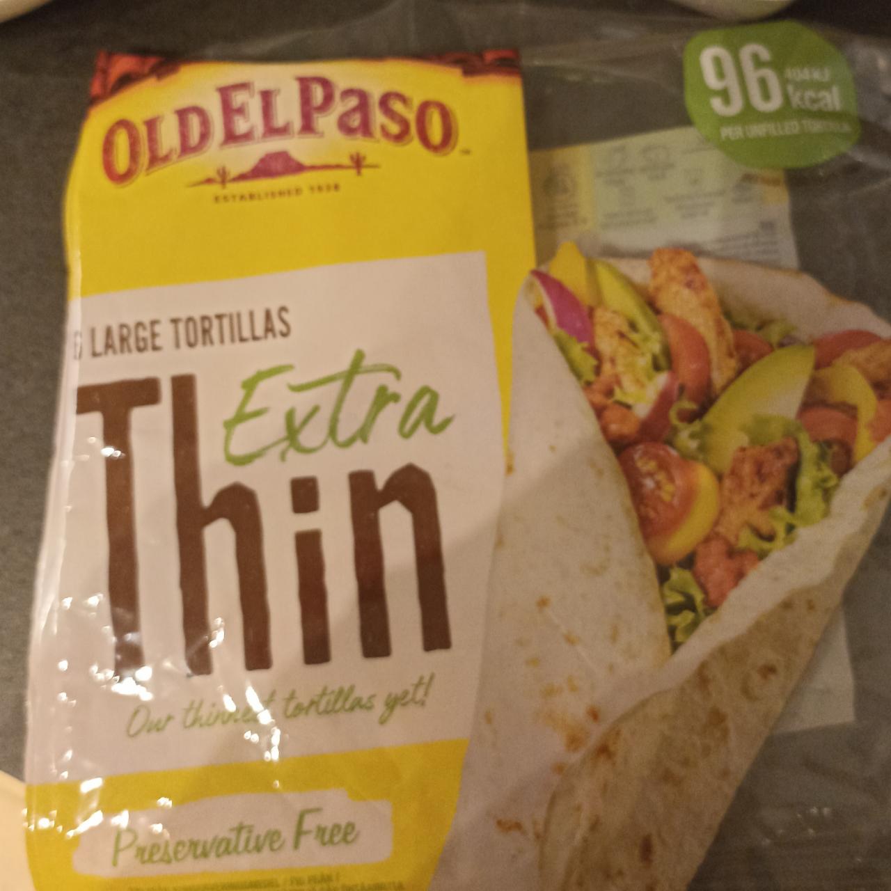 Фото - Tortillas thin extra OldElPaso