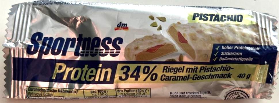 Фото - Protein 34% riegel mit pistachio-caramel Sportness