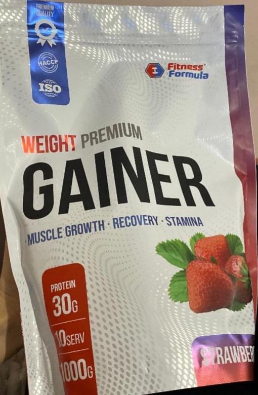 Фото - Weight premium gainer strawberry flavour Fitness formula