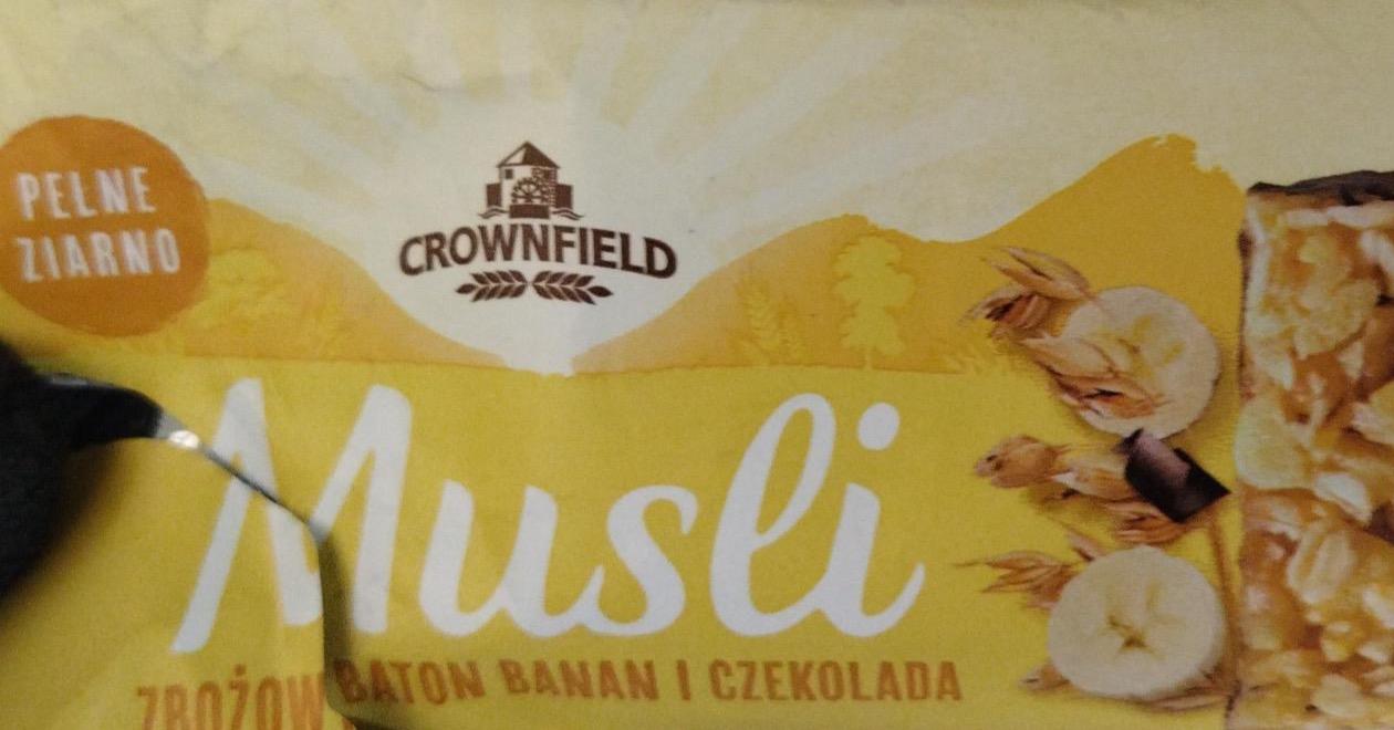 Фото - Musli zbożowy baton banan i czekolada Crownfield