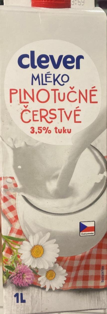 Фото - Čerstvé mléko plnotučné 3.5% Clever