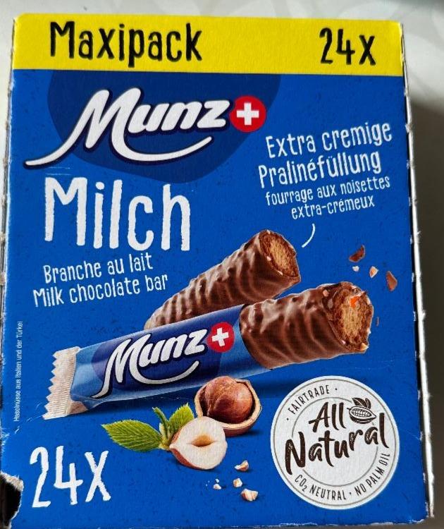 Фото - Milk chocolate bar Milch Munz