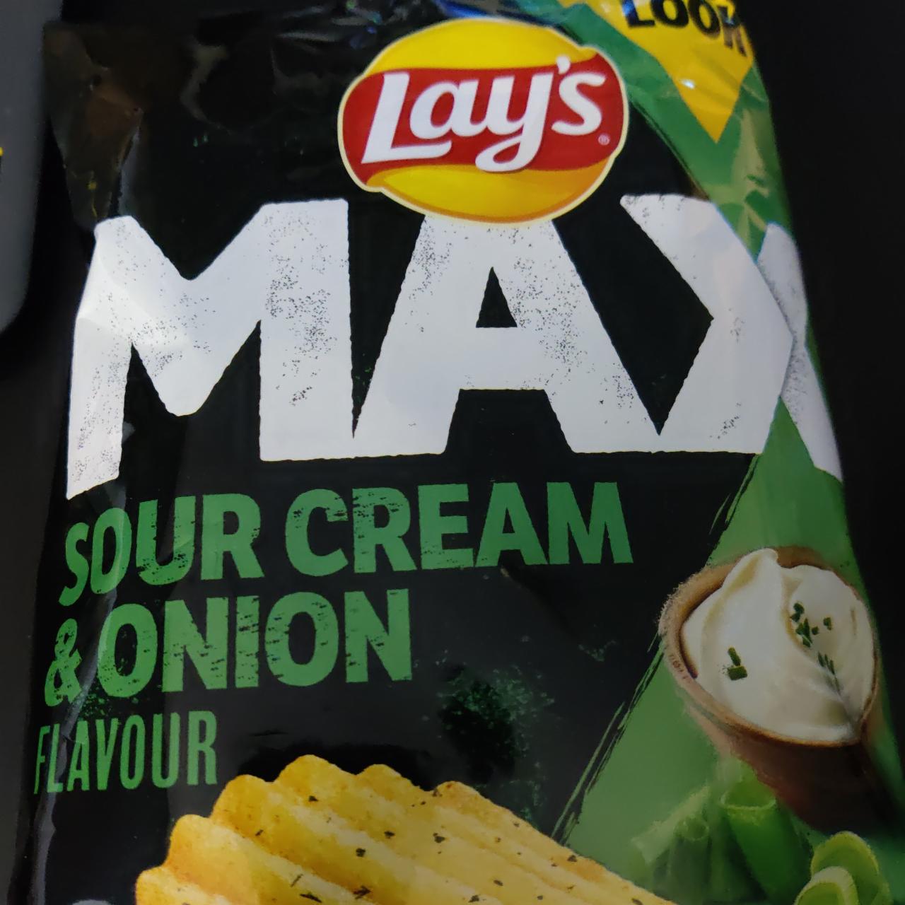 Фото - Max Chips sour cream-onion flavour Lay's