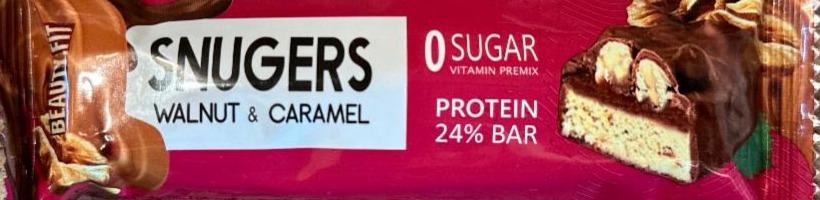 Фото - Snugers walnut & caramel protein bar Beauty fit