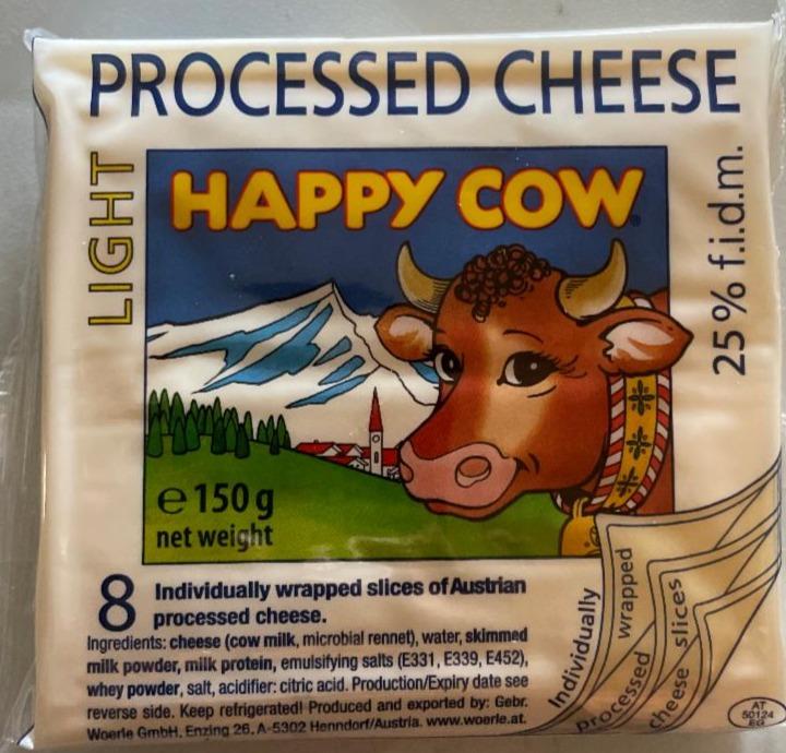 Фото - Light processed cheese Happy Cow