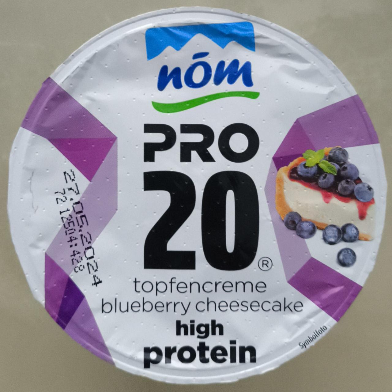 Фото - Pro 20 topfencreme blueberry cheesecake Nöm