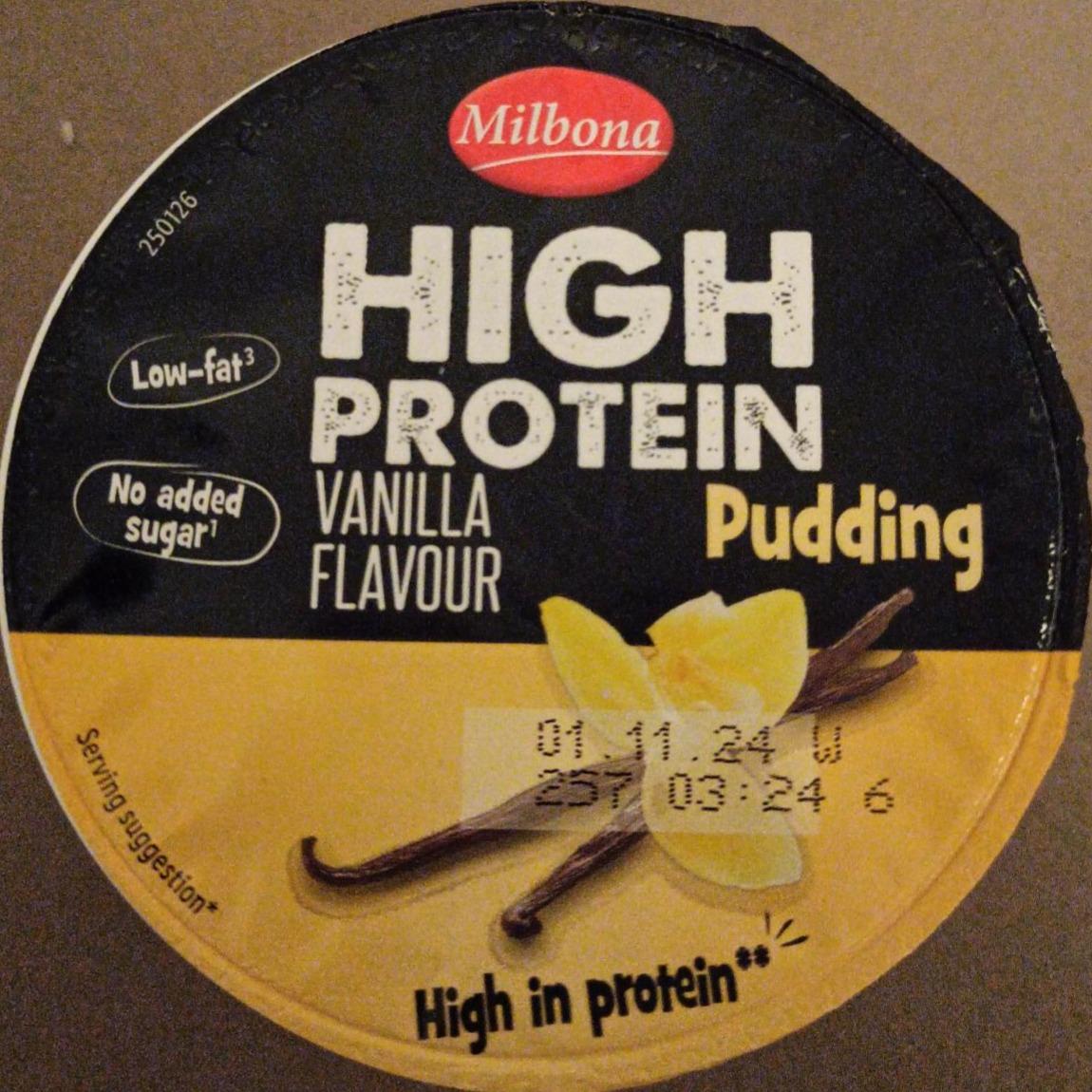 Фото - High protein pudding vanilla flavour Milbona