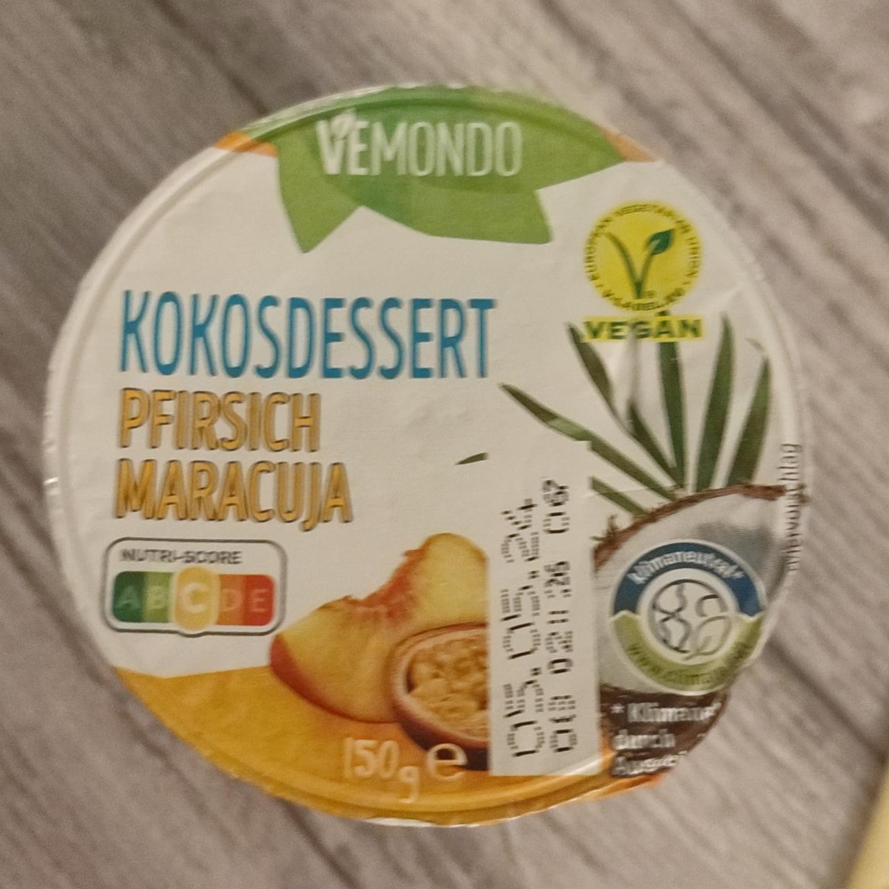 Фото - Kokosdessert Pfirsich maracuja Vemondo